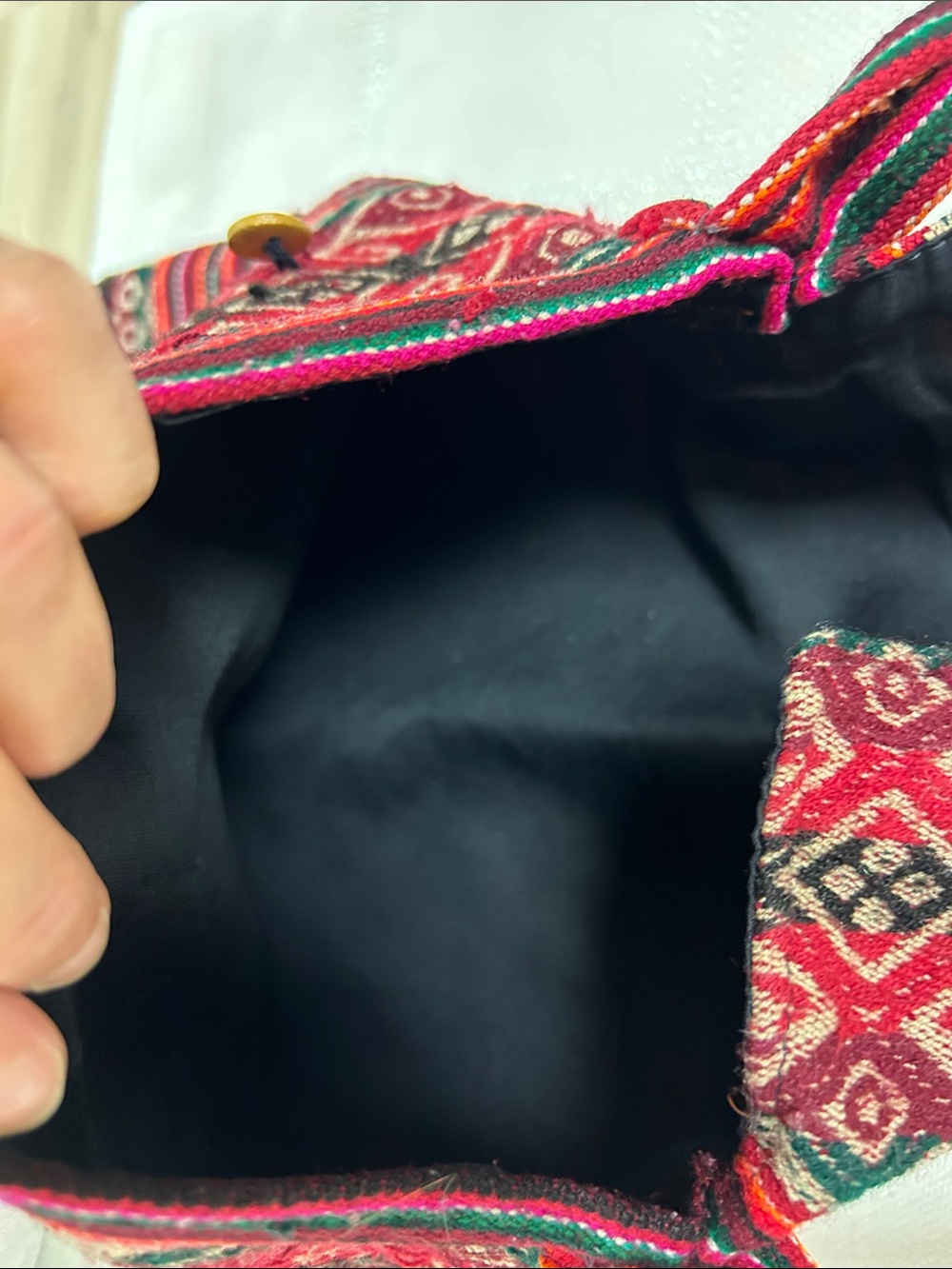Handwoven Red Patterned Crossbody Bag image 4